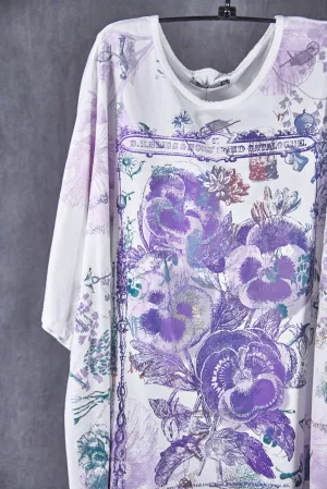 1255 Art Tee White Flower Garden