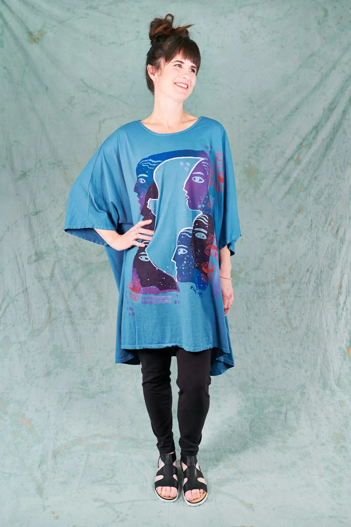 1255 Art Tunic Delft Blue-Images