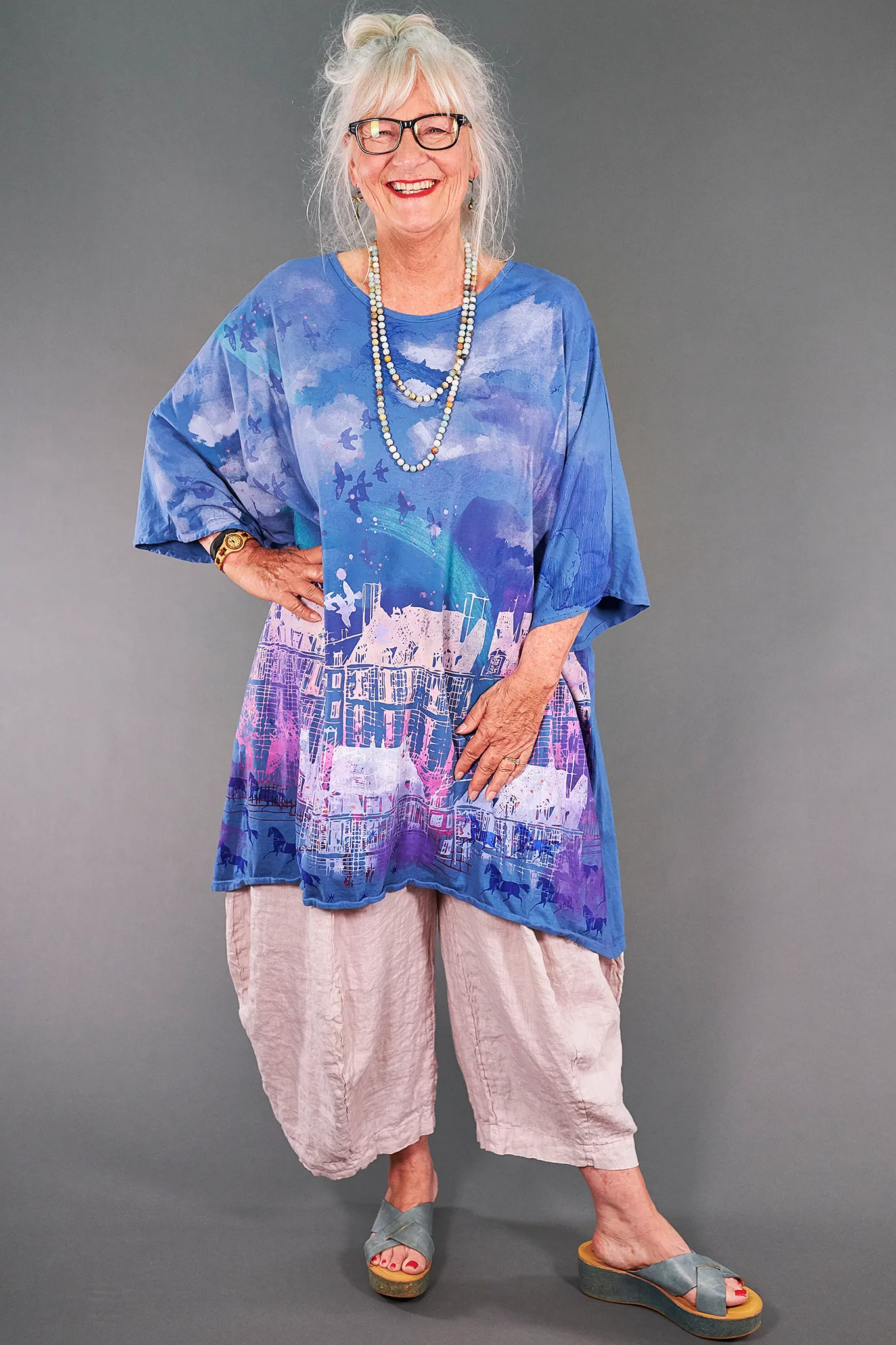 1255 Art Tunic Delft-Visions of Amsterdam
