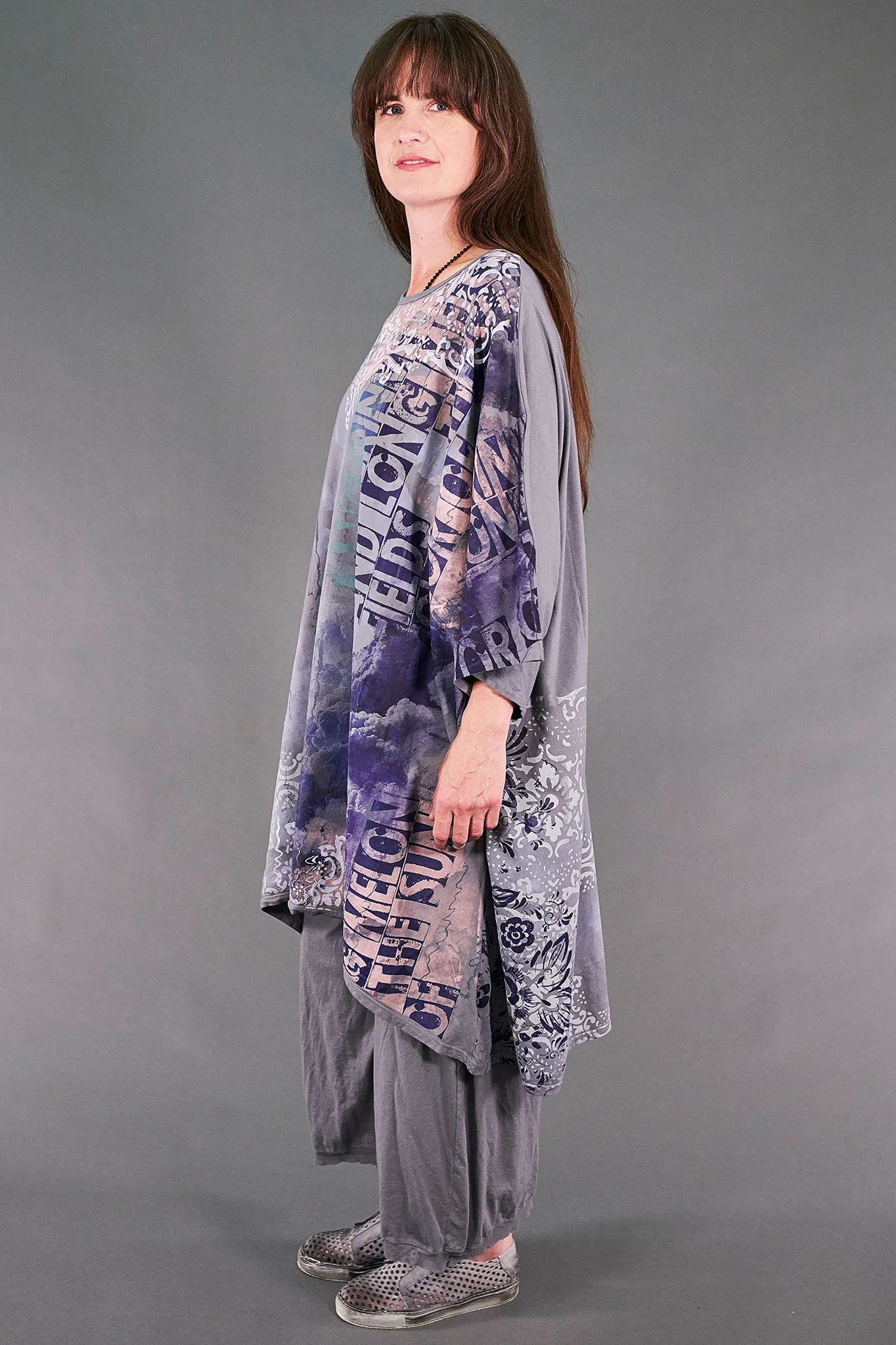 1255 Art Tunic Mega Art Blue Dreaming-Pewter