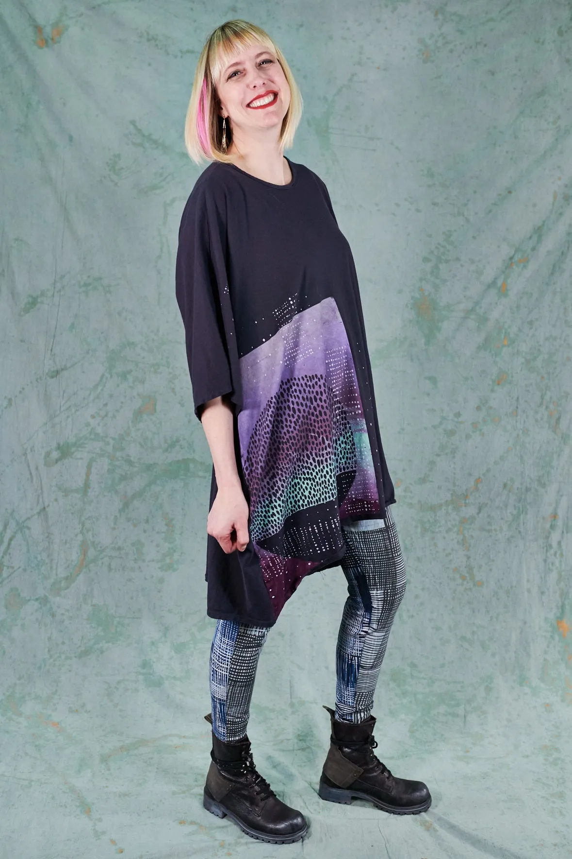 1255 Oversize Tunic Tee Evening Sky