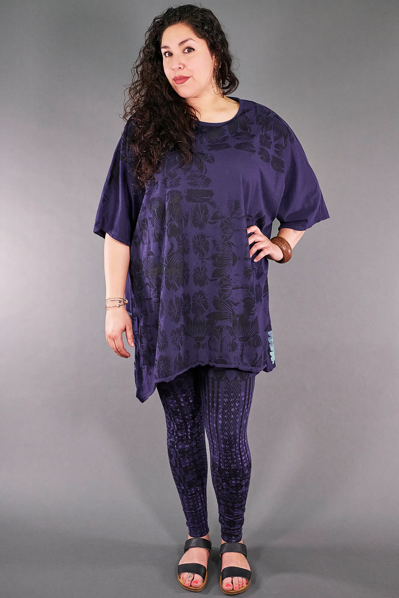1255 Oversize Tunic Tee Ink-P