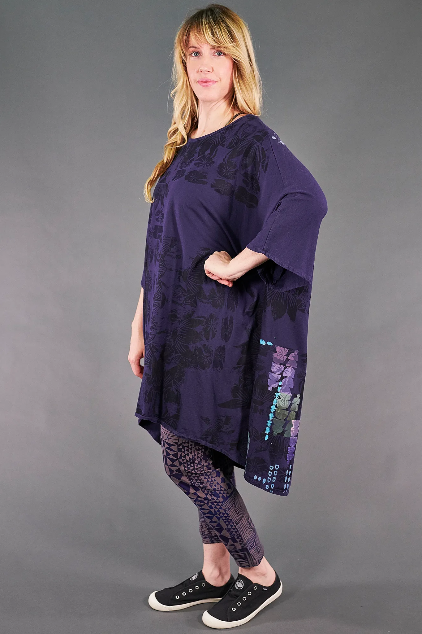 1255 Oversize Tunic Tee Ink-P