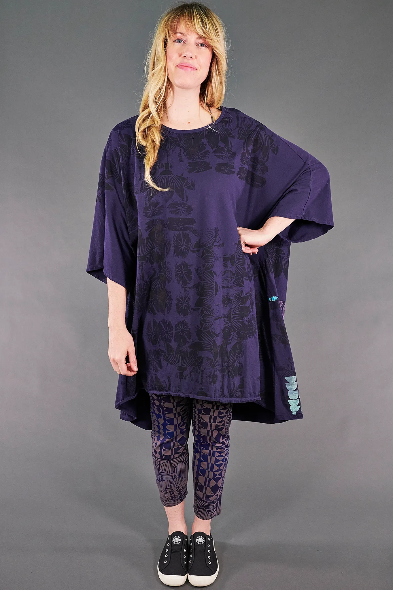 1255 Oversize Tunic Tee Ink-P