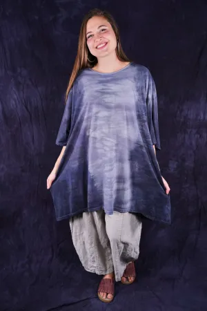 1255HD  Hand Dyed Art Tee Deeper Storm