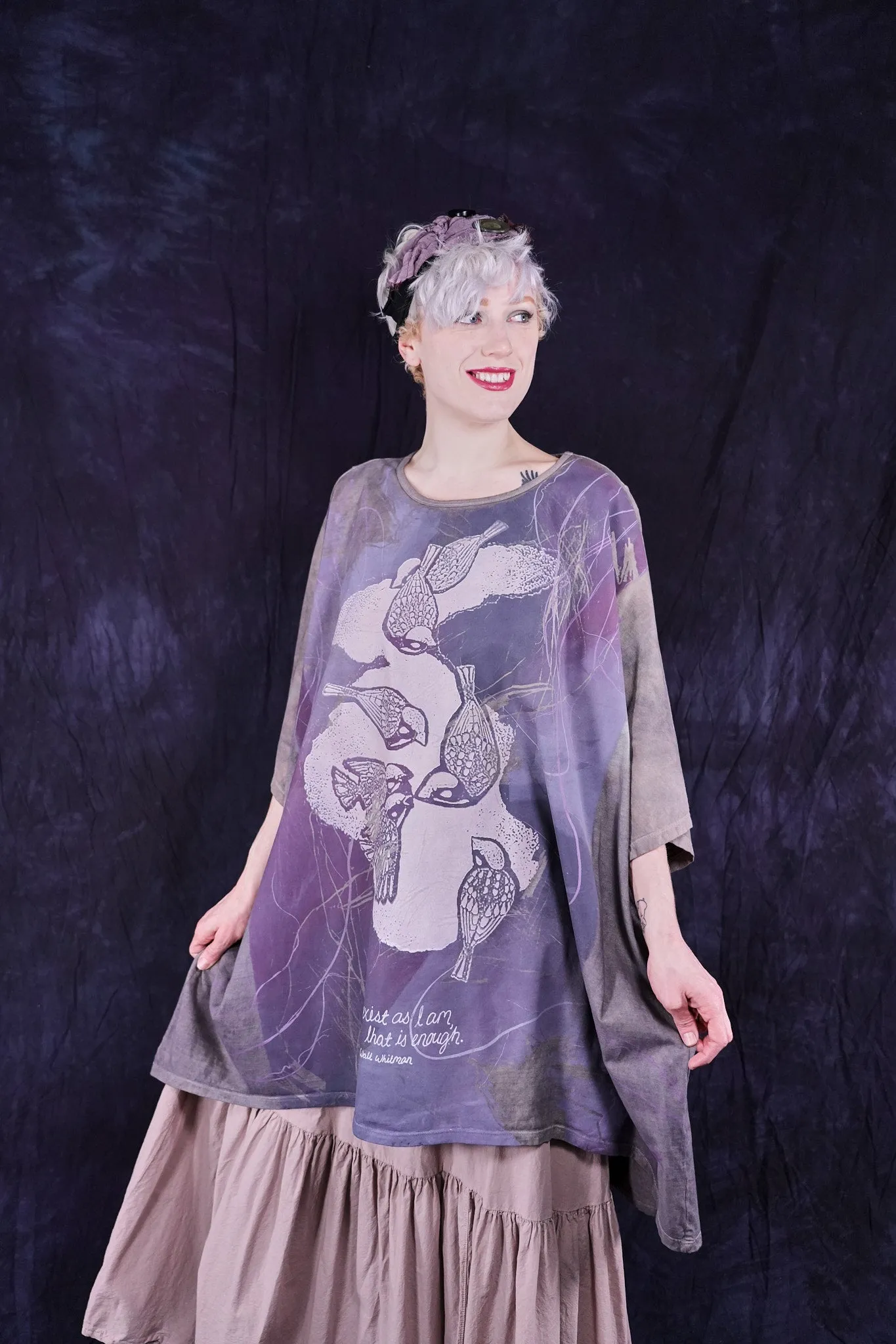 1255HD Hand Dyed Art Tee Wren-P
