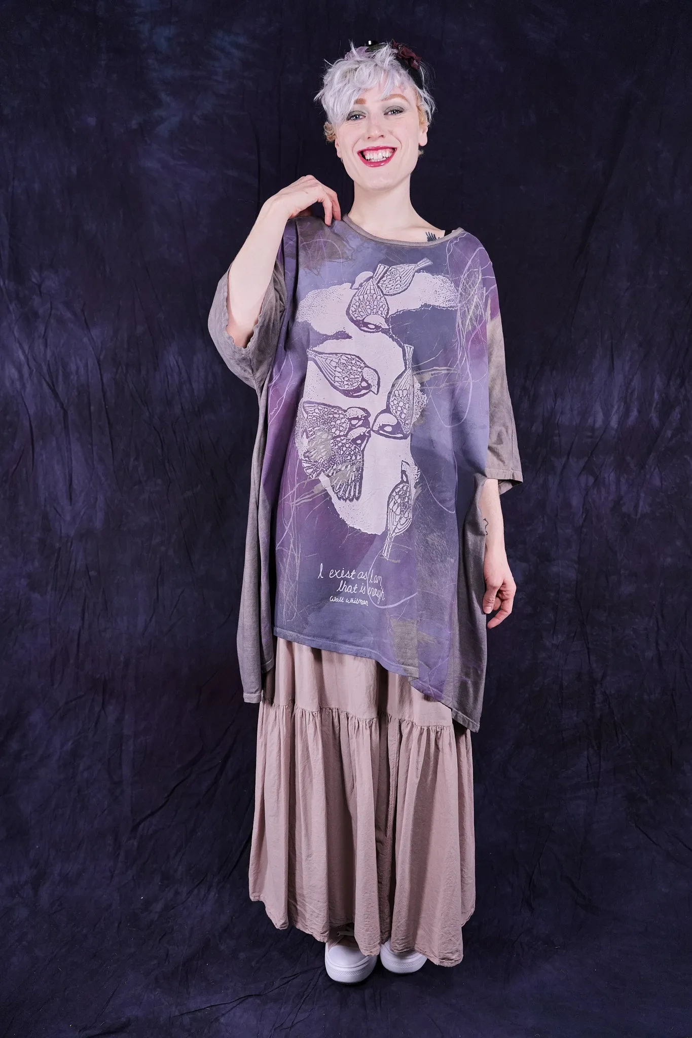 1255HD Hand Dyed Art Tee Wren-P