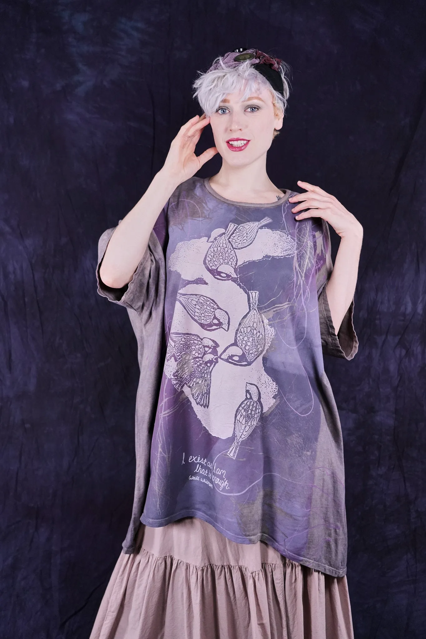 1255HD Hand Dyed Art Tee Wren-P