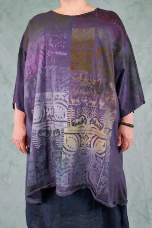 1255HD Kitchen Art Tunic- Grey Storm Animalia-P