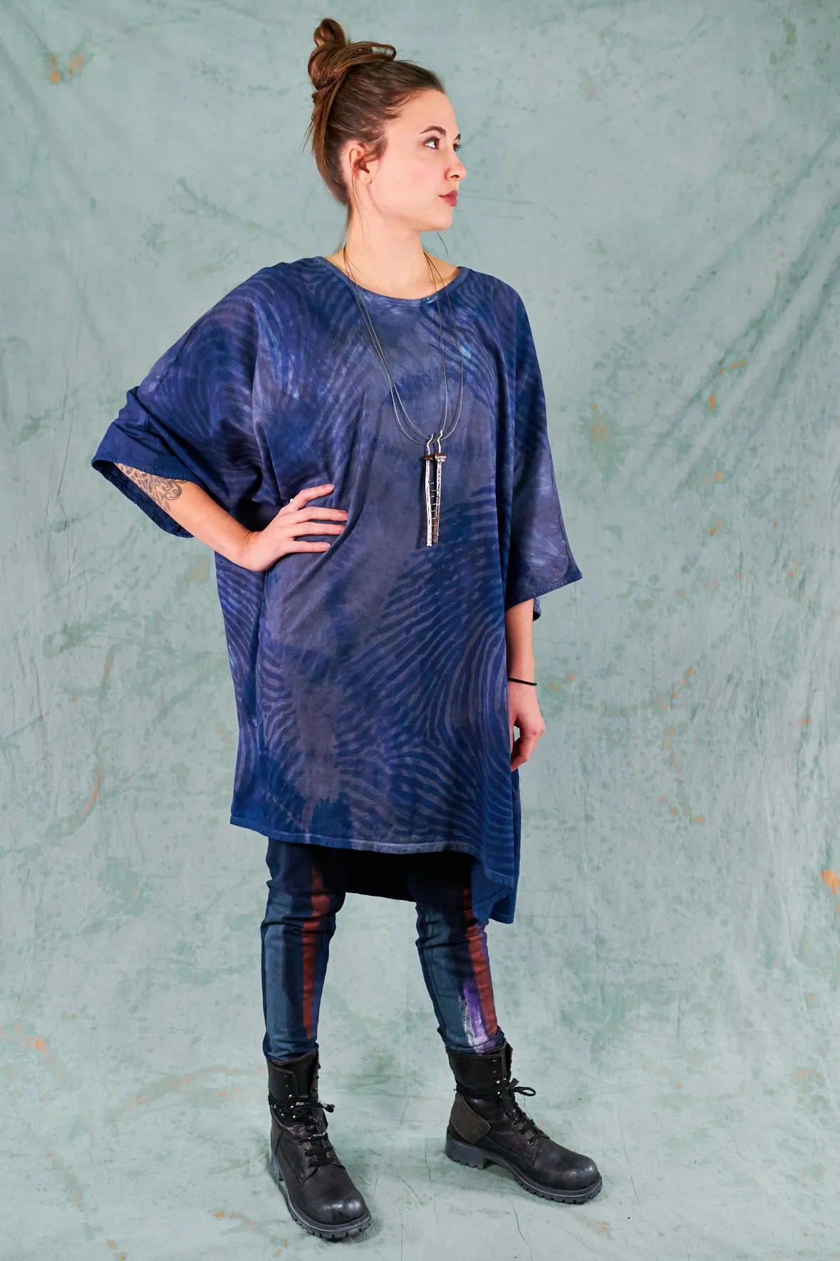 1255HD Oversize Tunic Tee Indigo-Reverb