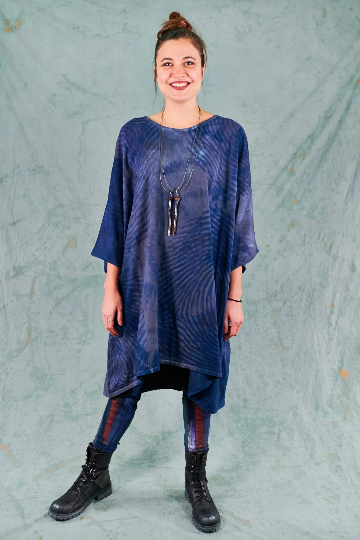 1255HD Oversize Tunic Tee Indigo-Reverb