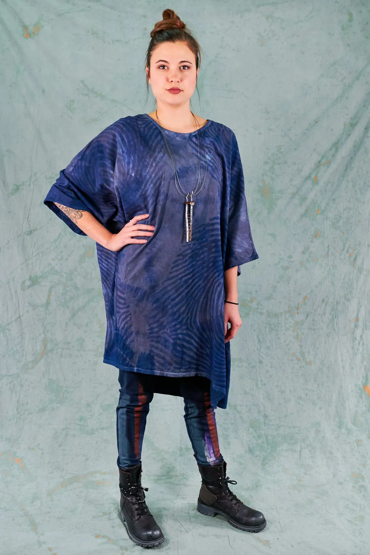 1255HD Oversize Tunic Tee Indigo-Reverb