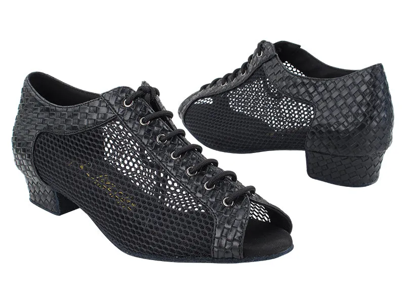 1643FT 282 Black Weave_501 Black Fishnet Mesh