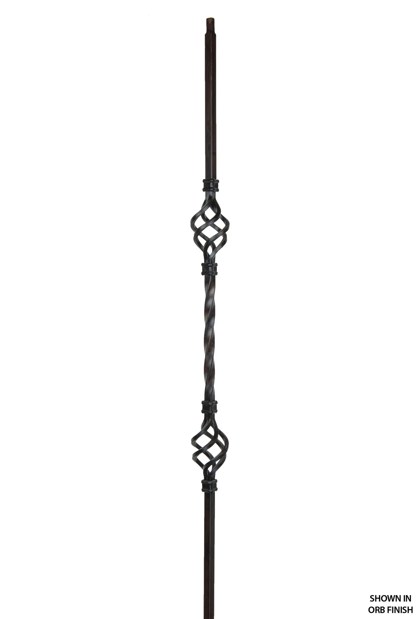 2553 Series 2BASK Double Basket Iron Baluster