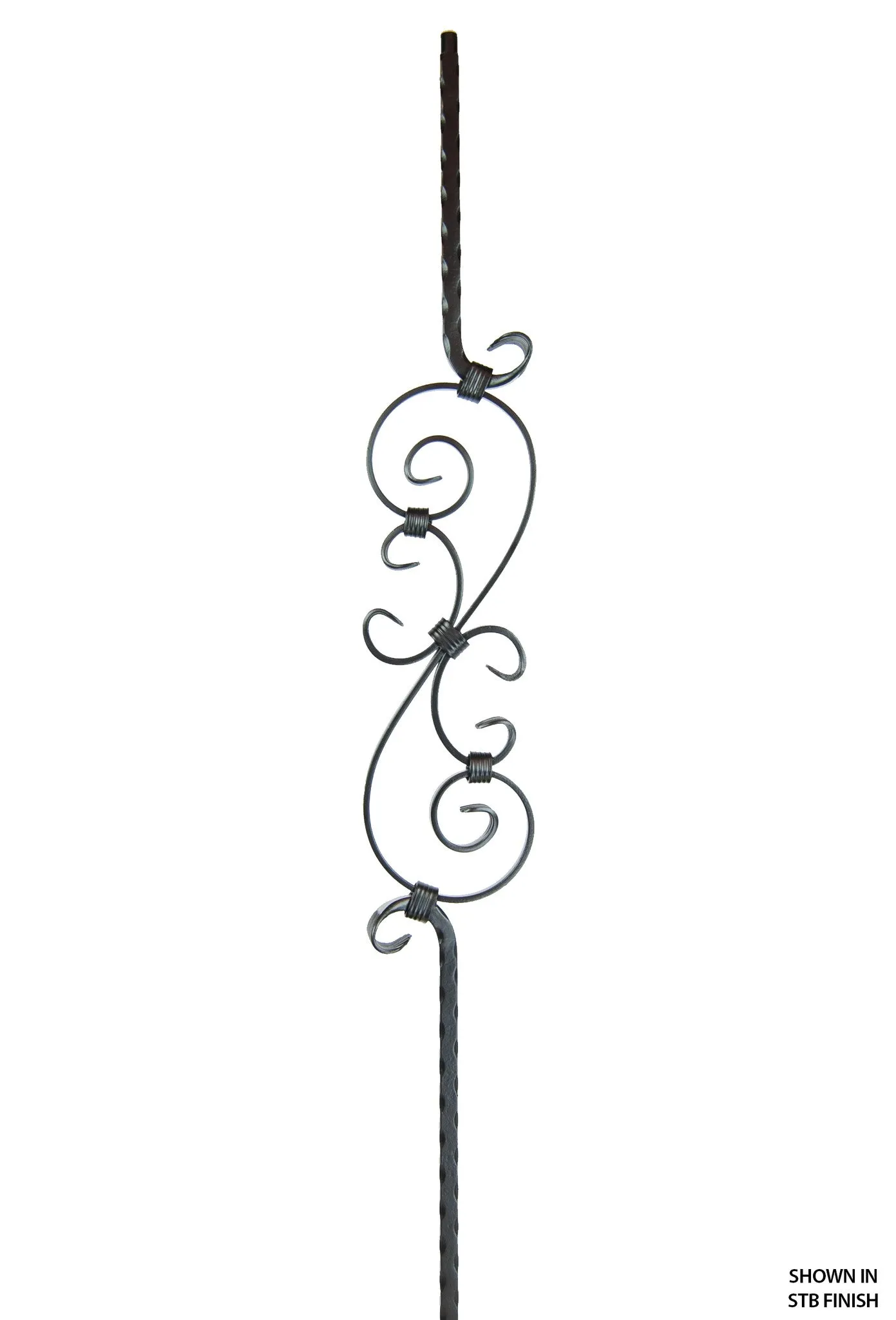 2797 Series M303 Forged Scroll Mediterranean Iron Baluster