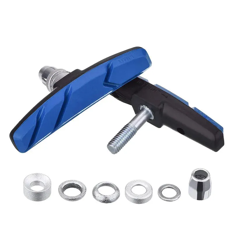 2pc Bicycle Brake Pads Cycling Bike V Brake Holder Pads Shoes Blocks Rubber Friction Rim Brake MTB Road Mute Bike Brake Pads