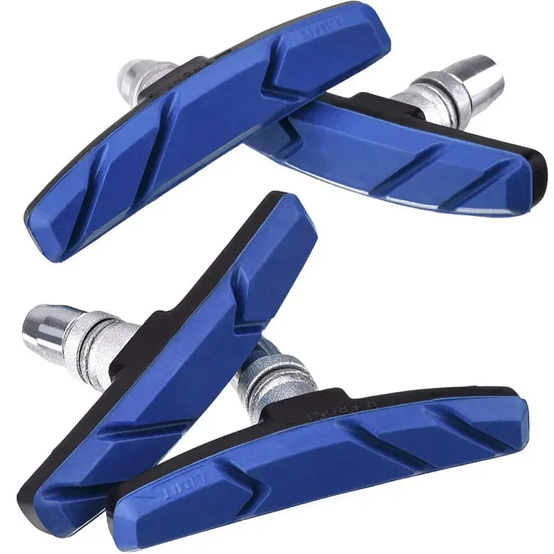 2pc Bicycle Brake Pads Cycling Bike V Brake Holder Pads Shoes Blocks Rubber Friction Rim Brake MTB Road Mute Bike Brake Pads