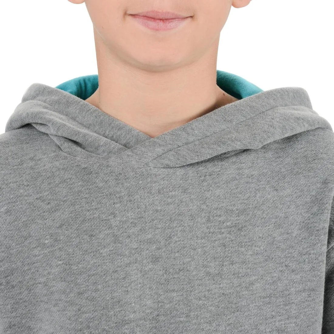 500 Boys' Gym Hoodie - Grey Print