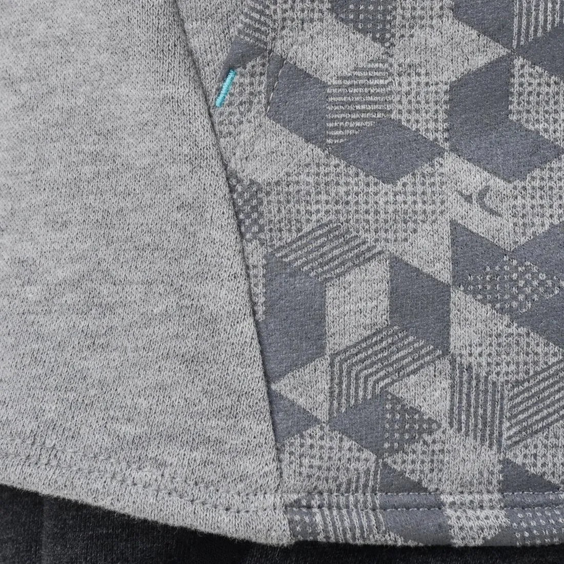 500 Boys' Gym Hoodie - Grey Print