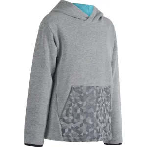 500 Boys' Gym Hoodie - Grey Print