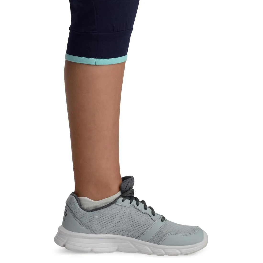500 Girls' Gym Cropped Bottoms - Blue