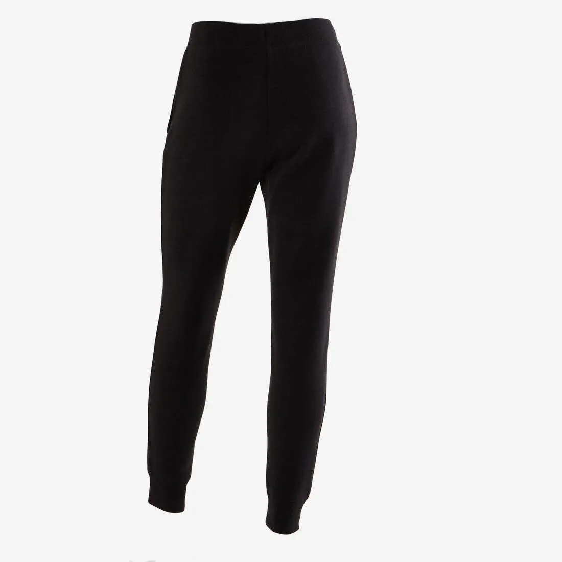 500 Girls' Jersey Gym Bottoms - Light Grey Print