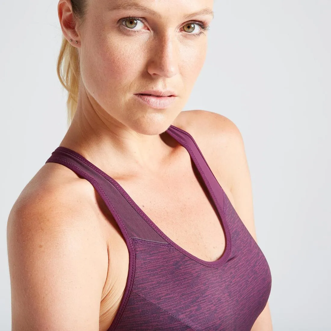 500 Women's Fitness Cardio Training Sports Bra - Print