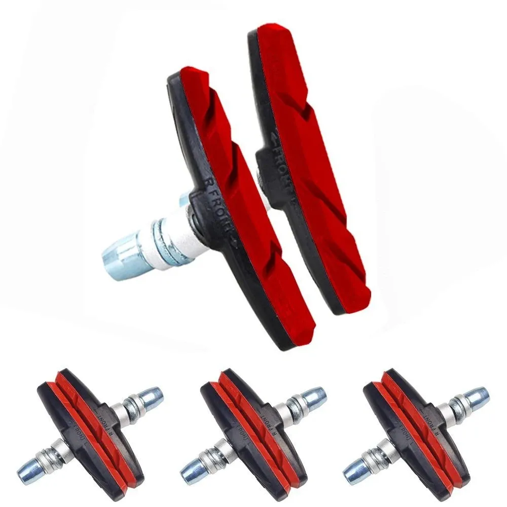 70mm Mountain Road Bike Brake Pads Set Cycling V Brake Holder Pads Shoes Blocks Rubber Pad Silent MTB Bicycle Brake Pads
