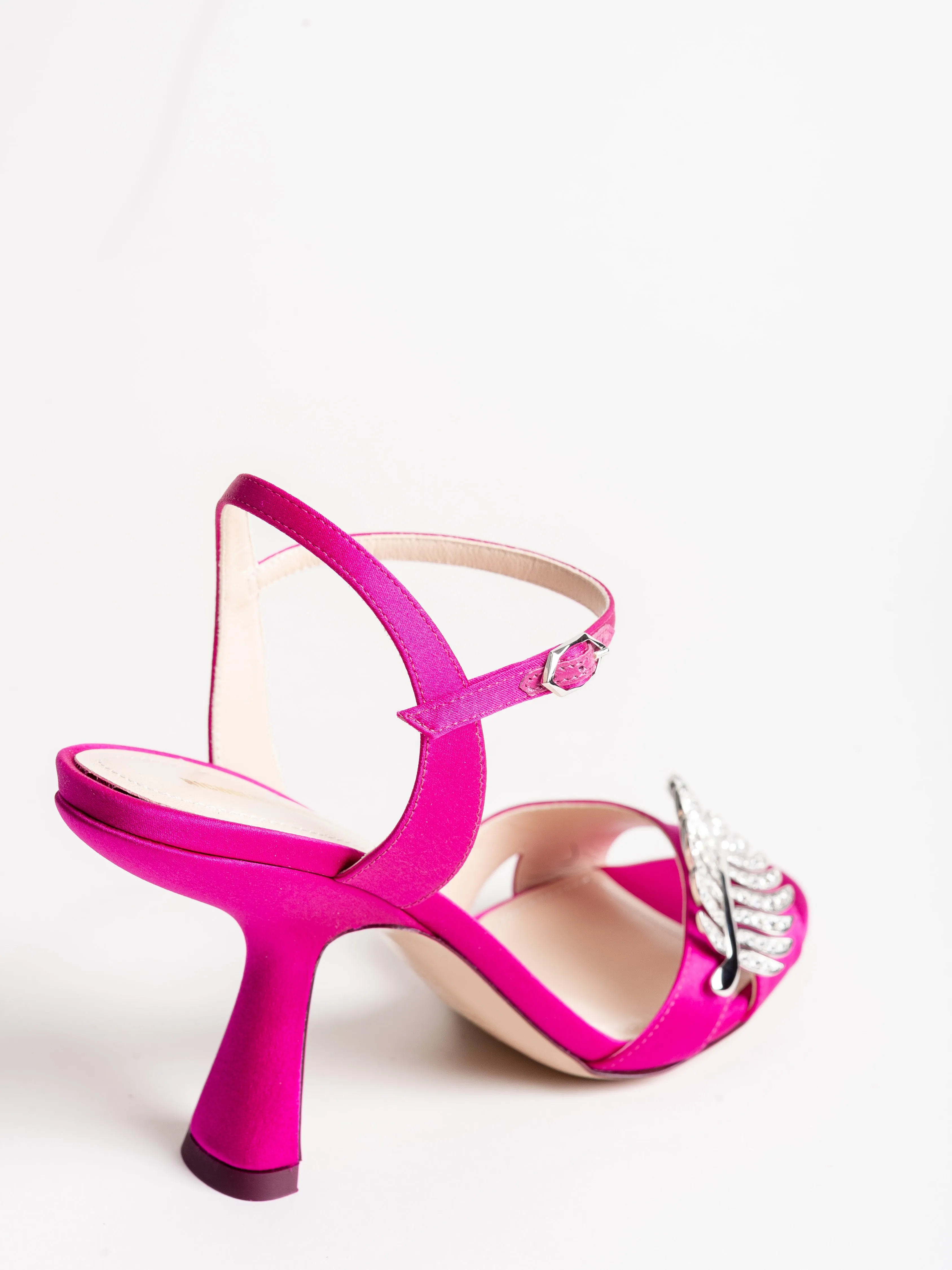 90mm monstera sandal - fuchsia