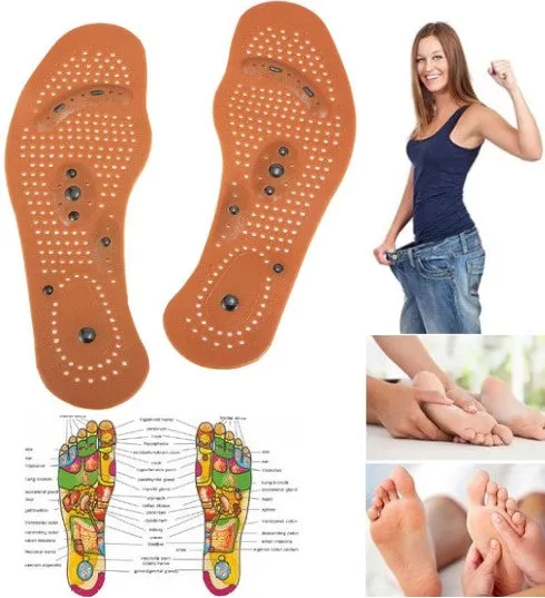 Acupressure Foot Insole - Magnetic Therapy - Stimulates Weight Loss!