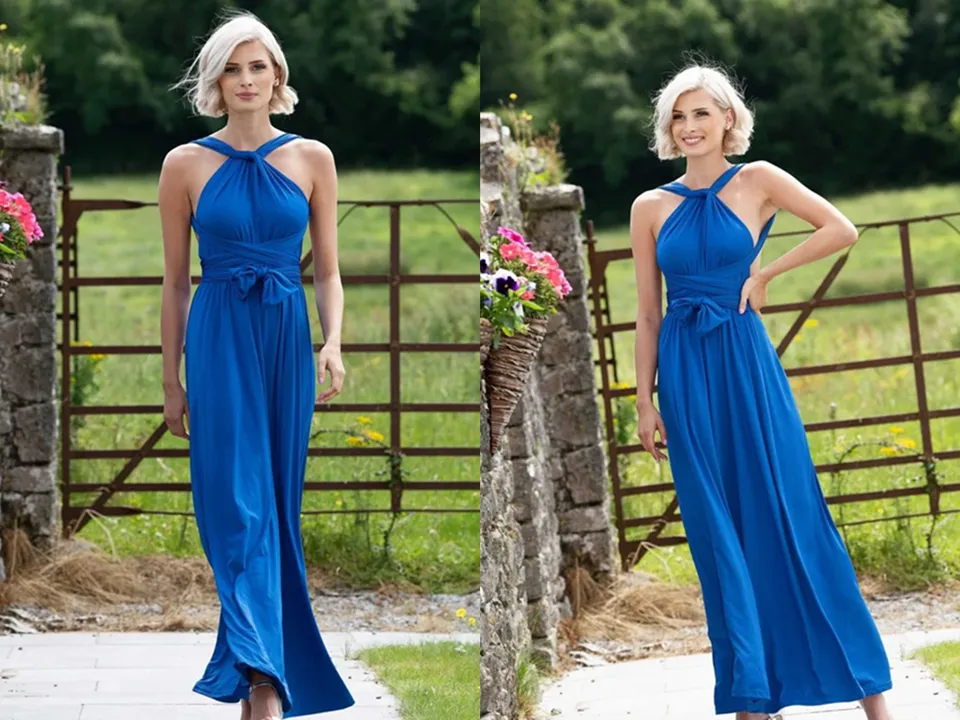 Anneprom Sexy Cross Neckline Prom Dresses A line Open Back Long Party Dresses APH0117