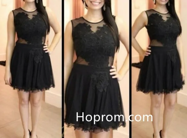 Ball Gown Cocktail Dresses Appliques Mini Party Gowns Sexy Lady Dresses