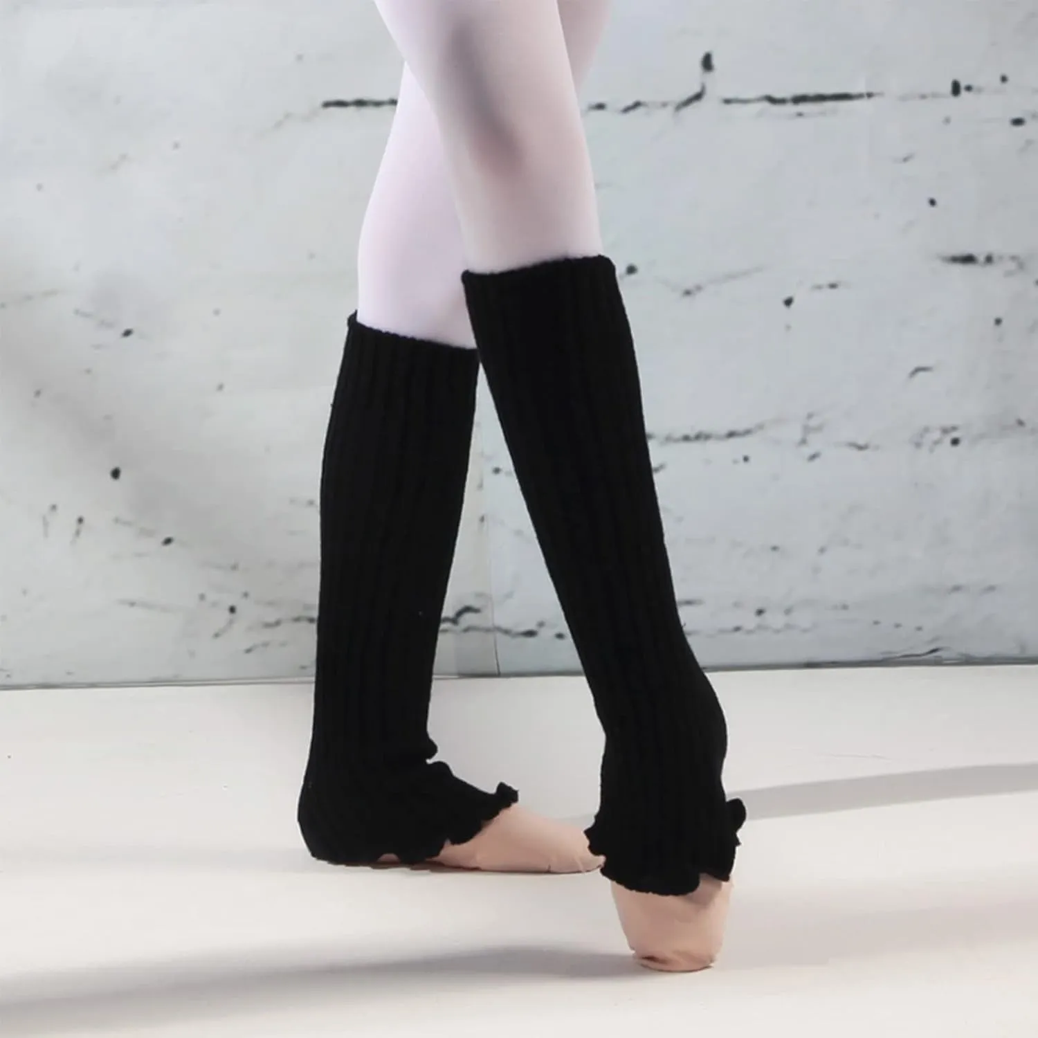 Ballet Leg Warmers for Girls Toddler Teens Stirrup Ankle Warmers Knitted Socks for Dance Practice Yoga Sports Casual