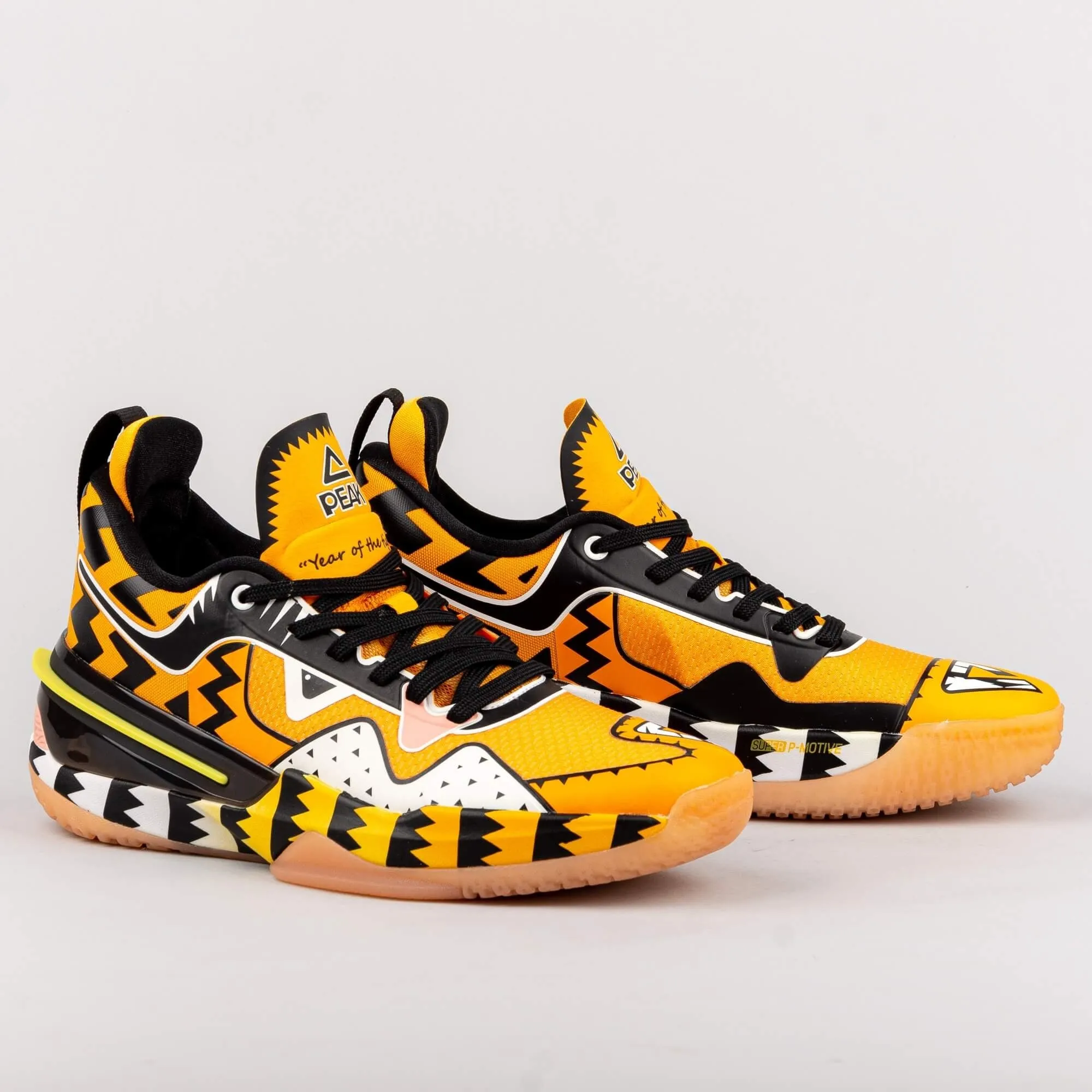 Basketbalové tenisky Peak Basketball Match Shoes Year Of The Tiger Limited Edition Flash 3 Mango Yellow