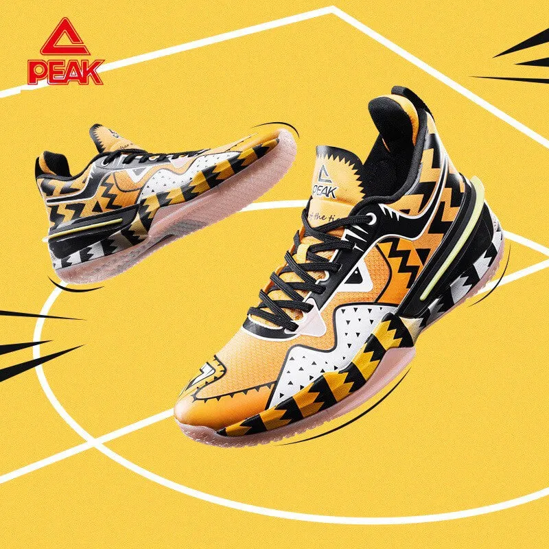 Basketbalové tenisky Peak Basketball Match Shoes Year Of The Tiger Limited Edition Flash 3 Mango Yellow