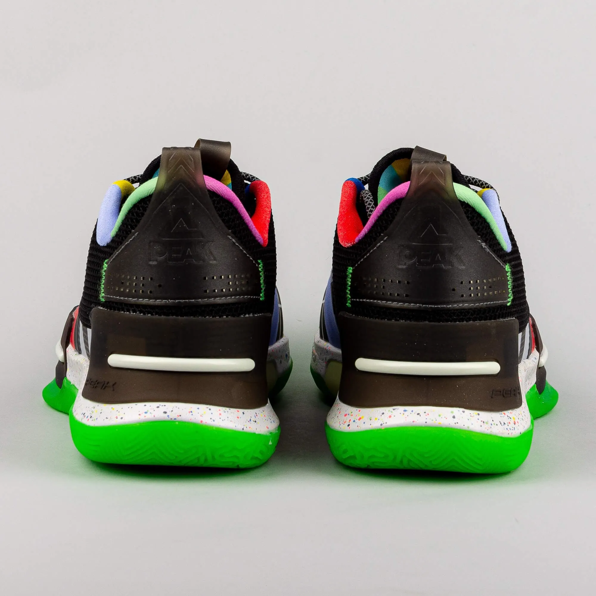 Basketbalové tenisky Peak Lou Williams Signature Basketball Shoes Flash 1 x 30ING „Analog“ Black/Fluorescent Green