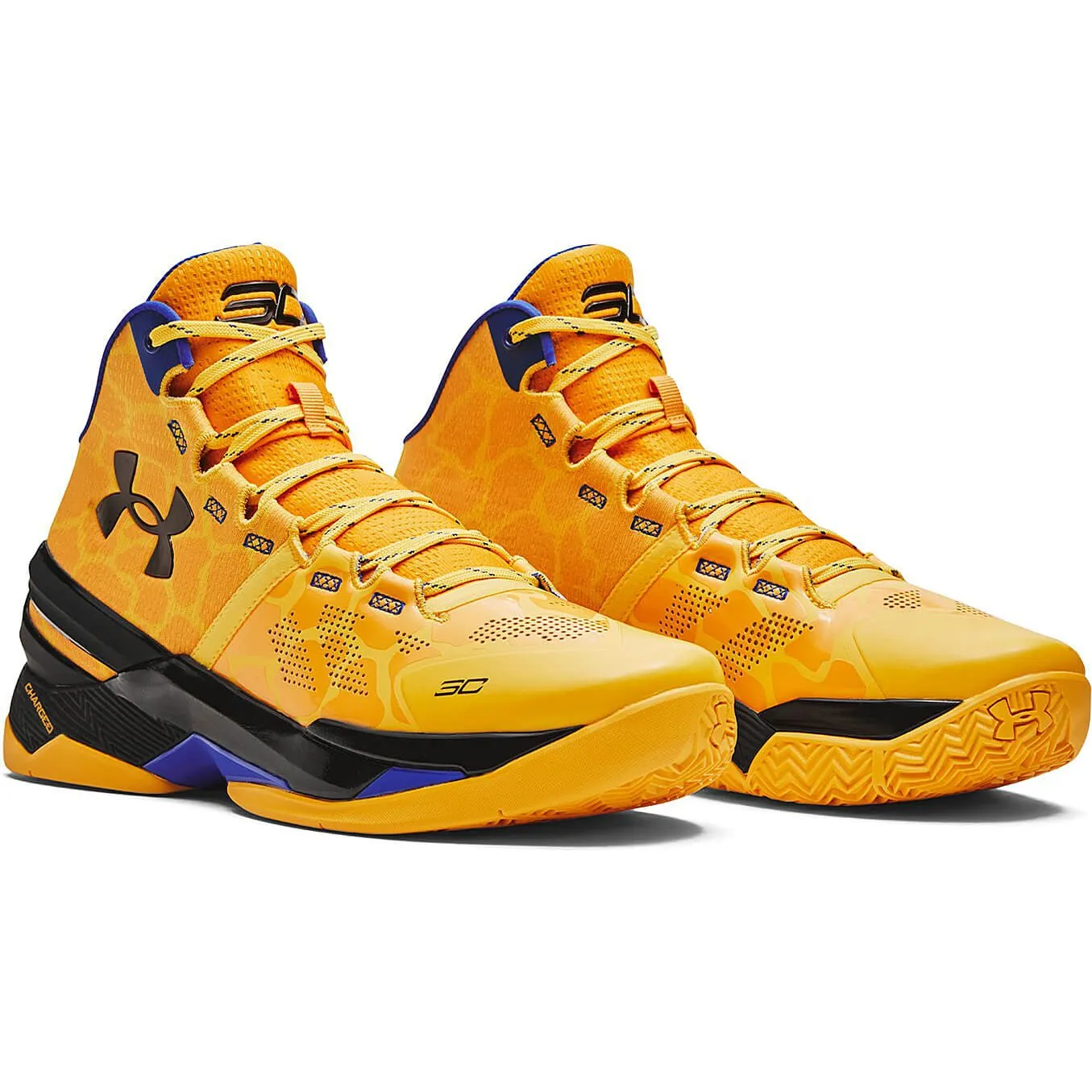 Basketbalové tenisky Under Armour Unisex Curry 2 'Double Bang' Basketball Shoes Steeltown Gold / Taxi