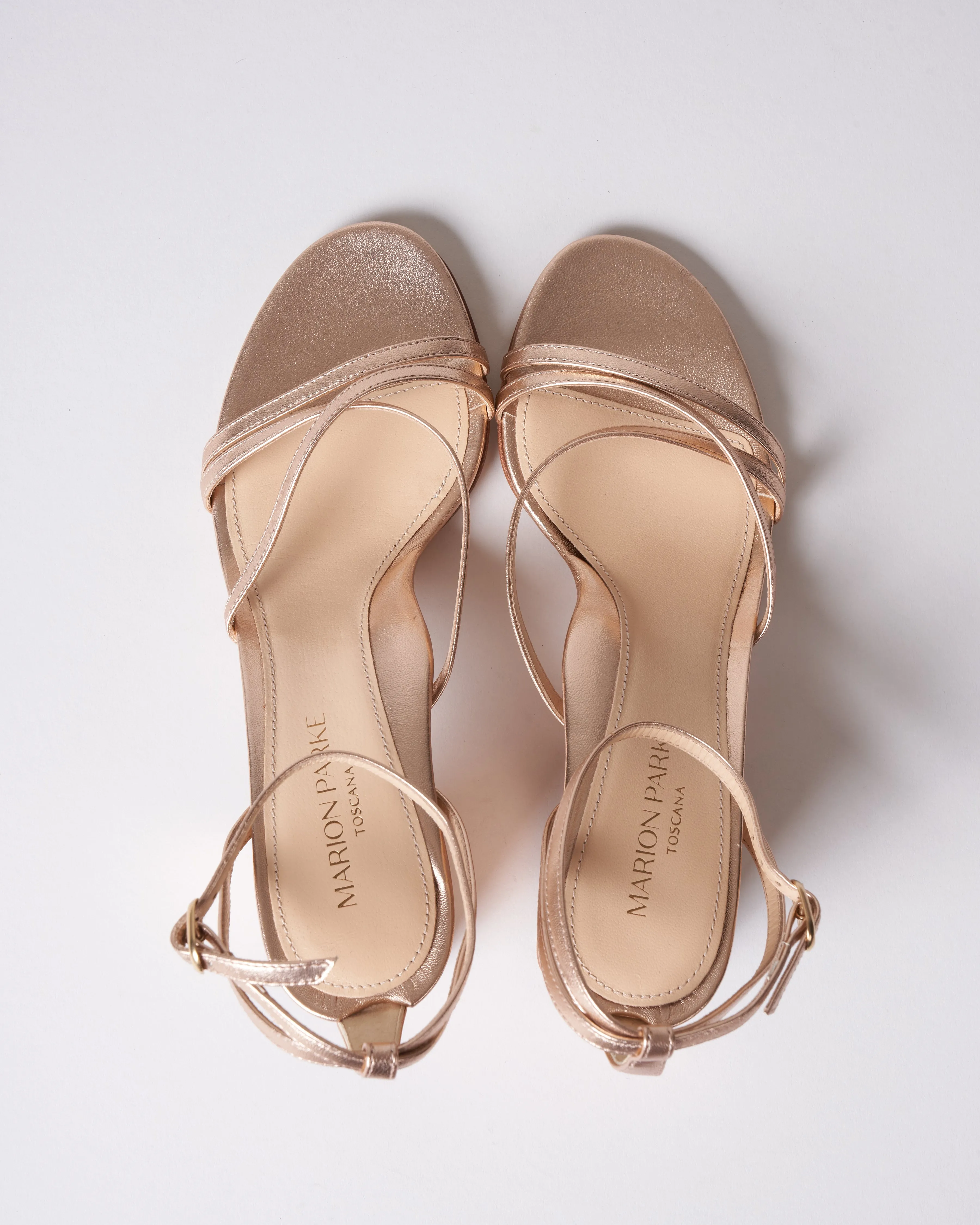 bianca heel - rose gold