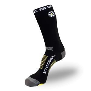 Big Foot (Size 12  Only) Black Running Socks 3/4 Length