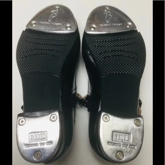 BLOCH - YOUNG GIRLS - SIZE 10 - BLACK - MARY JANE - TAP DANCE SHOES