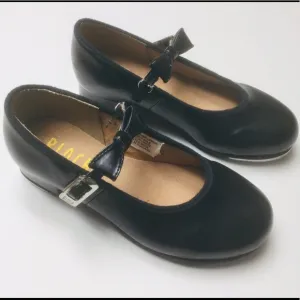 BLOCH - YOUNG GIRLS - SIZE 10.5 - BLACK - MARY JANE - TAP DANCE SHOES