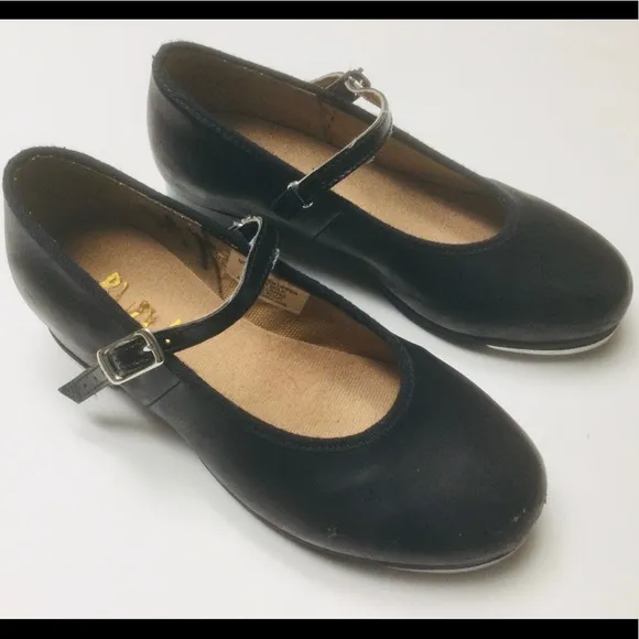 BLOCH - YOUNG GIRLS - SIZE 11.5 - BLACK - MARY JANE - TAP DANCE SHOES