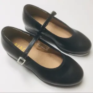 BLOCH - YOUNG GIRLS - SIZE 11.5 - BLACK - MARY JANE - TAP DANCE SHOES