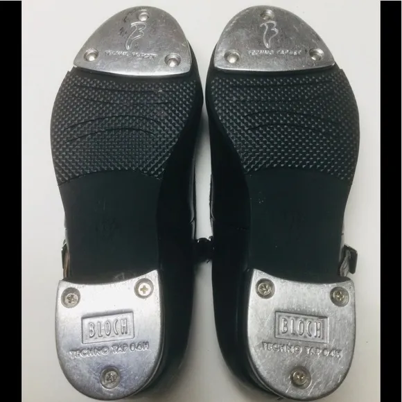 BLOCH - YOUNG GIRLS - SIZE 11.5 - BLACK - MARY JANE - TAP DANCE SHOES