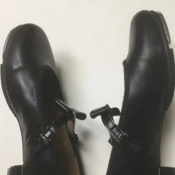 BLOCH - YOUNG GIRLS - SIZE 12.5 - BLACK - MARY JANE - TAP DANCE SHOES