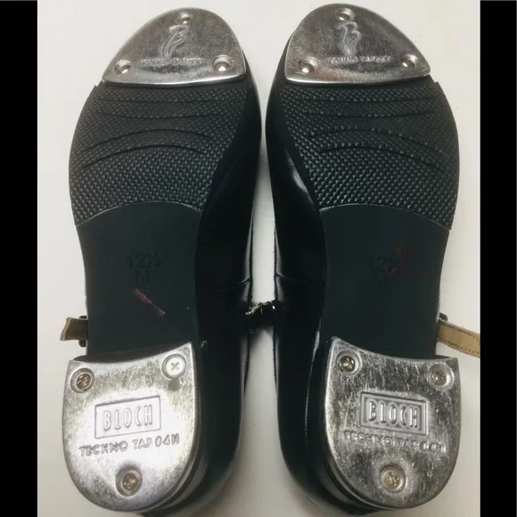 BLOCH - YOUNG GIRLS - SIZE 12.5 - BLACK - MARY JANE - TAP DANCE SHOES