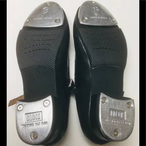 BLOCH - YOUNG GIRLS - SIZE 13 NARROW - BLACK - MARY JANE - TAP DANCE SHOES