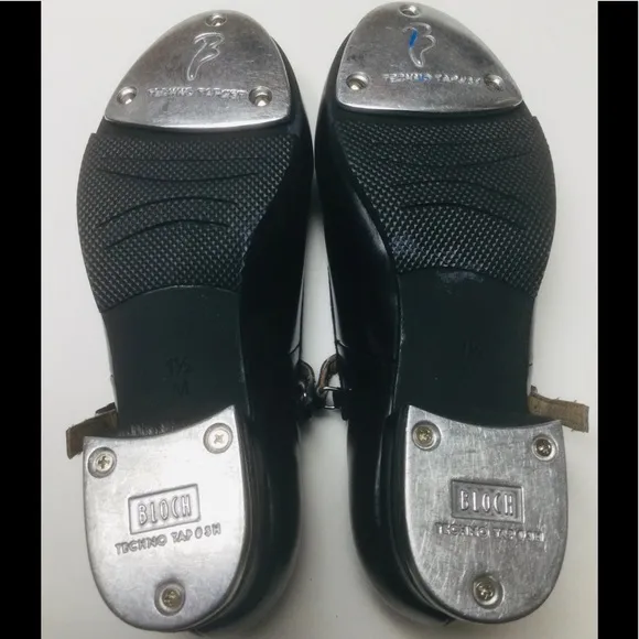 BLOCH - YOUNG GIRLS - SIZE 1.5 - BLACK - MARY JANE - TAP DANCE SHOES