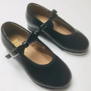 BLOCH - YOUNG GIRLS - SIZE 8.5 - BLACK - MARY JANE - TAP DANCE SHOES