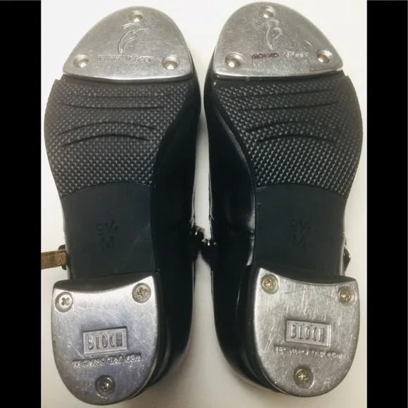 BLOCH - YOUNG GIRLS - SIZE 9.5 - BLACK - MARY JANE - TAP DANCE SHOES